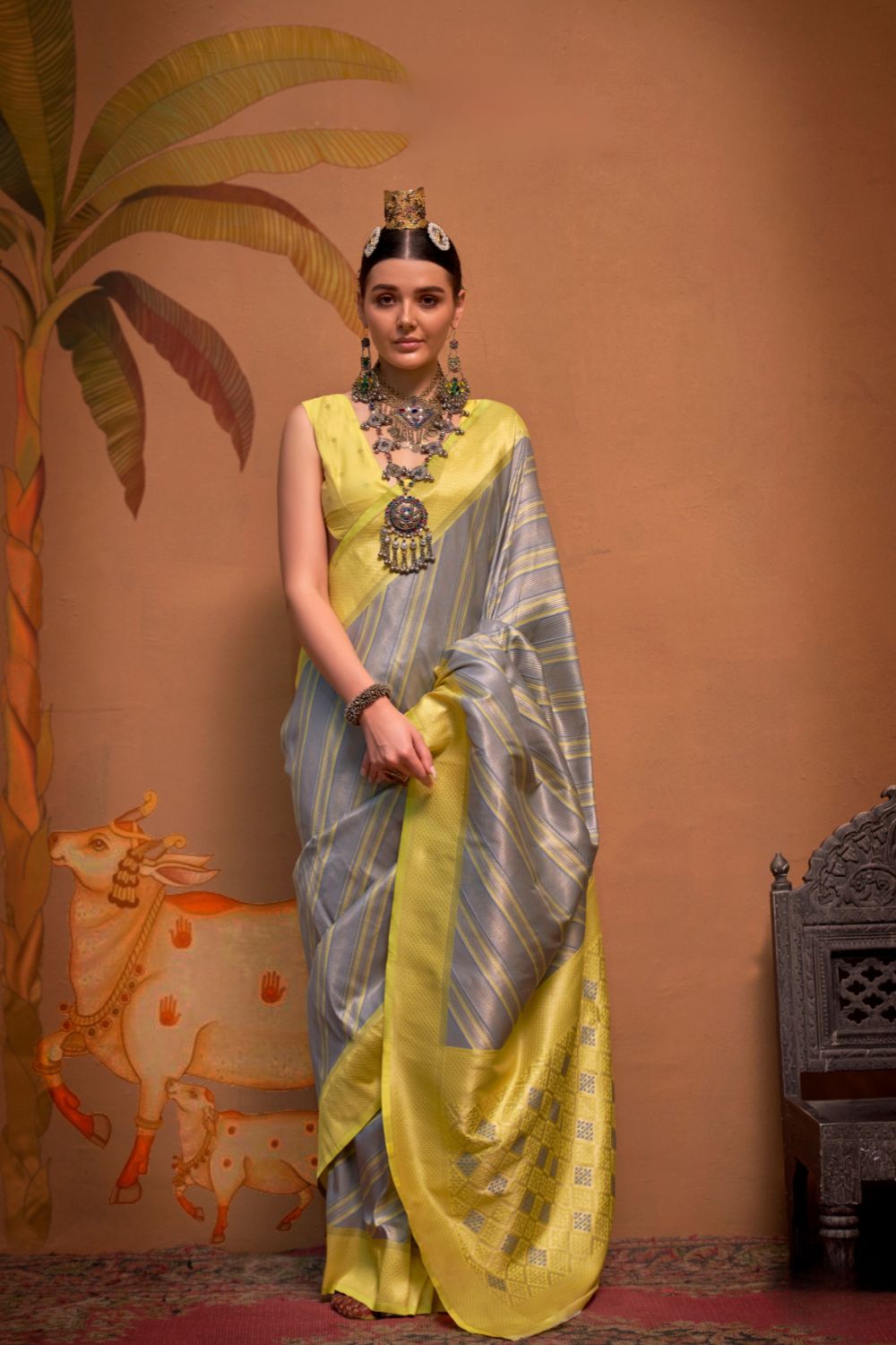 sreevia weaves handloom silk saree