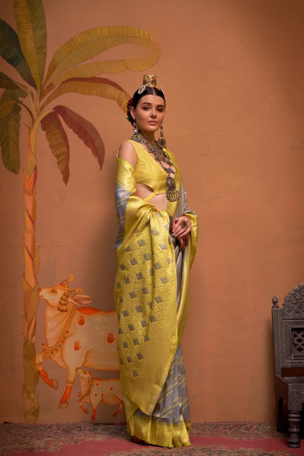 sreevia weaves handloom silk saree